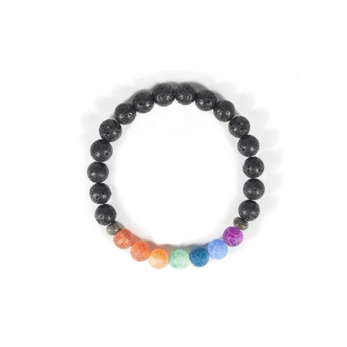 7 Chakra Agate Crystal Bracelet - Image 2