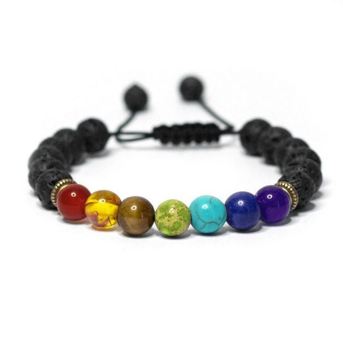 7 Chakra Adjustable Crystal Bracelet