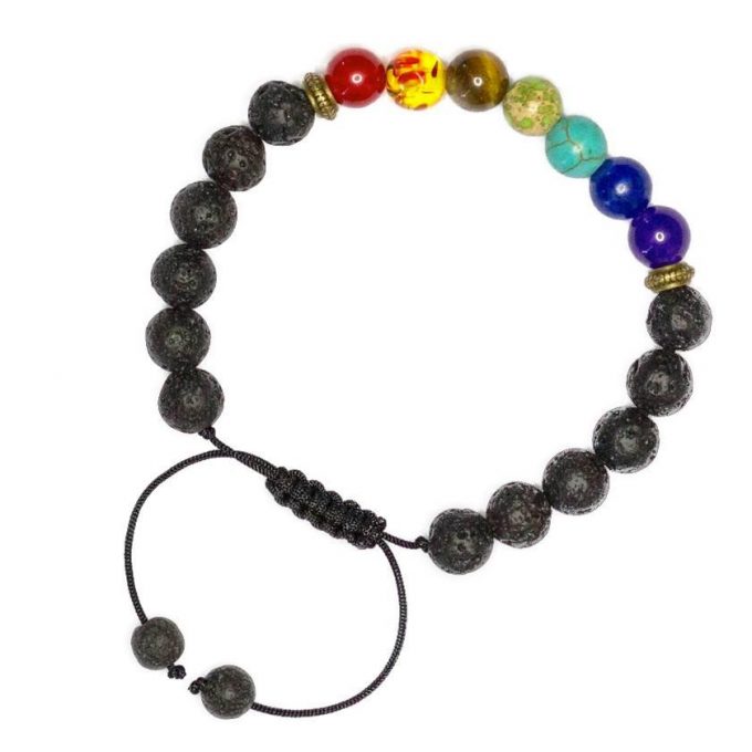 7 Chakra Adjustable Crystal Bracelet - Image 2