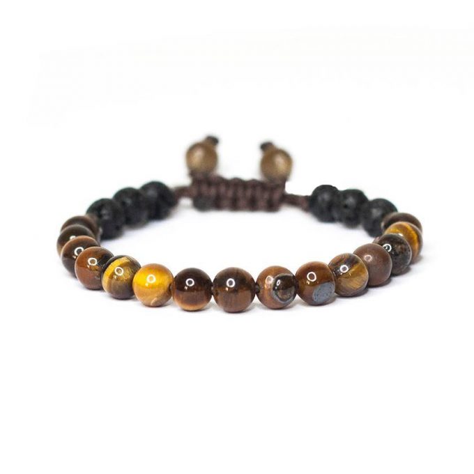 Tiger Eye's Stone Focus Crystal Bracelet