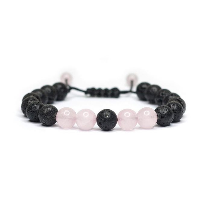 Rose Quartz Adjustable Crystal Bracelet