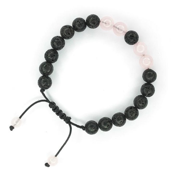 Rose Quartz Adjustable Crystal Bracelet - Image 2