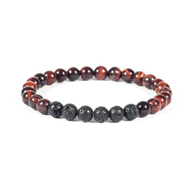 Red Tiger Eye's Stone Crystal Bracelet