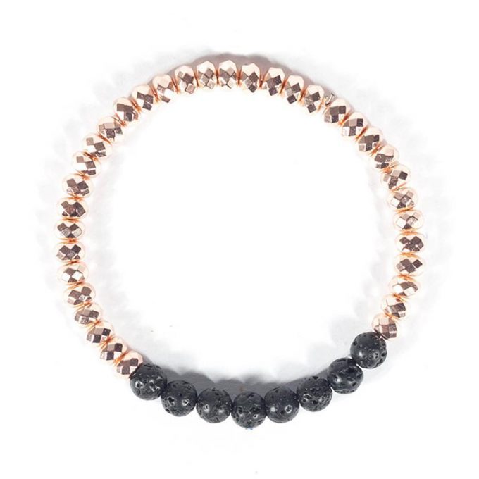 Rose Metallic Crystal Bracelet - Image 2