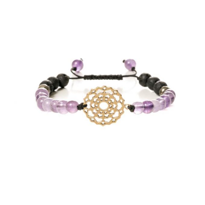 Crown Chakra Crystal Bracelet