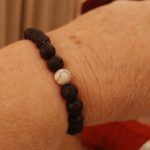 White Howlite Lava Stone Crystal Bracelet