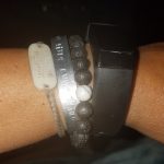 White Howlite Lava Stone Crystal Bracelet