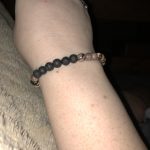 Black Rhodonite Crystal Bracelet