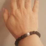 White Howlite Lava Stone Crystal Bracelet