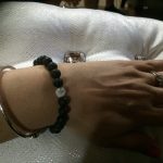 White Howlite Lava Stone Crystal Bracelet