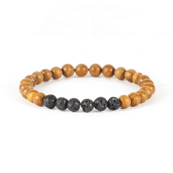 Brick Stone Diffuser Crystal Bracelet