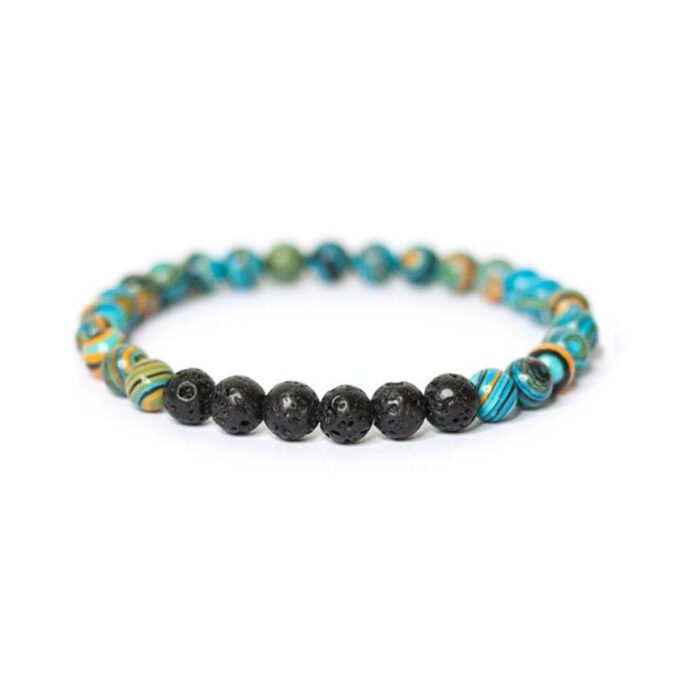 Blue Cosmic Diffuser Crystal Bracelet