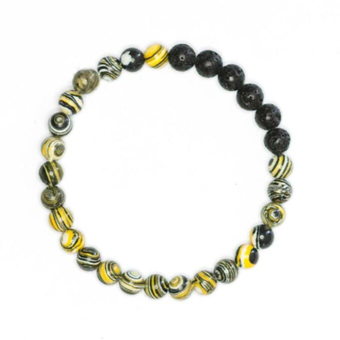 Yellow Cosmic Diffuser Crystal Bracelet - Image 2