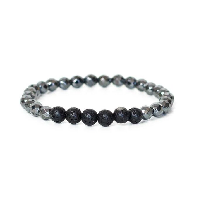 Hematite Diffuser Crystal Bracelet