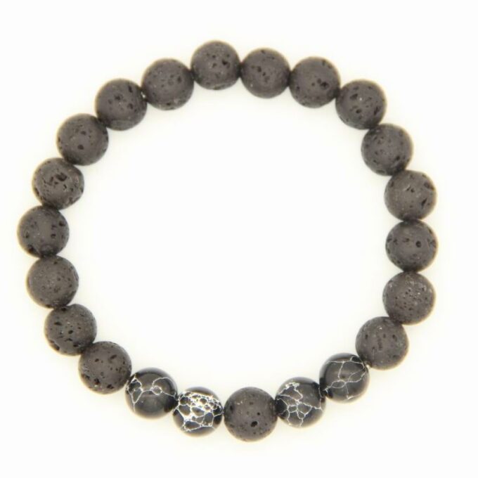 Black Jasper Diffuser Crystal Bracelet - Image 2