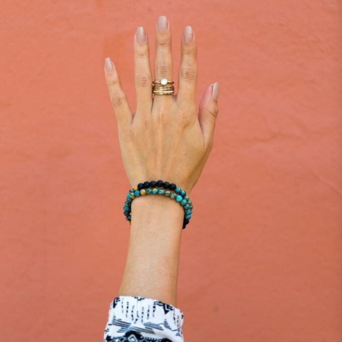 Blue Cosmic Diffuser Crystal Bracelet - Image 3