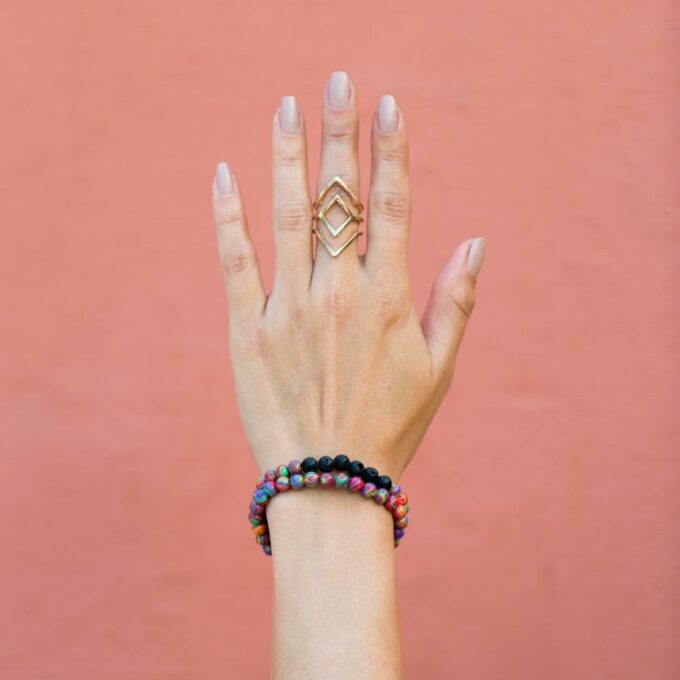 Red Cosmic Diffuser Crystal Bracelet - Image 4