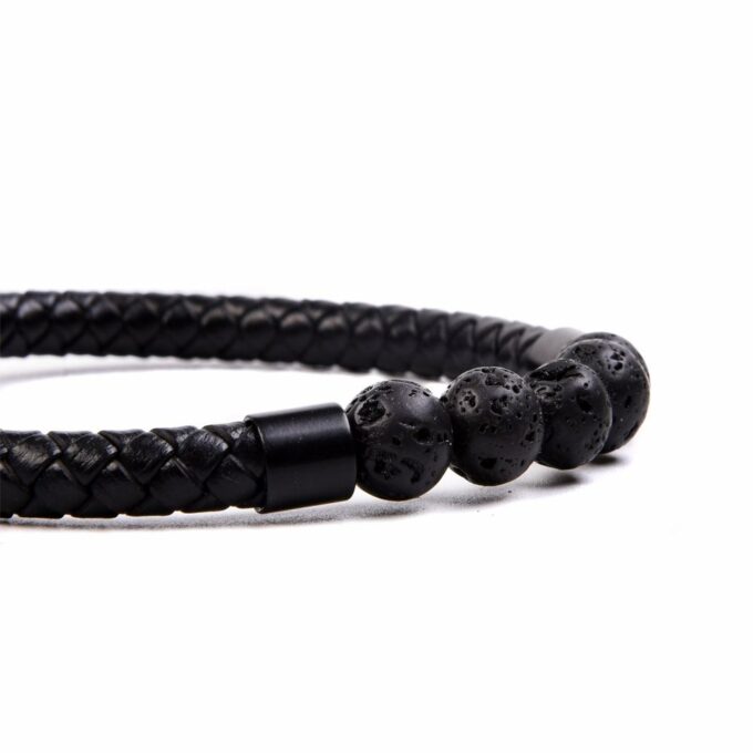 Magnetic Clasp Lava Stone Crystal Bracelet - Image 4