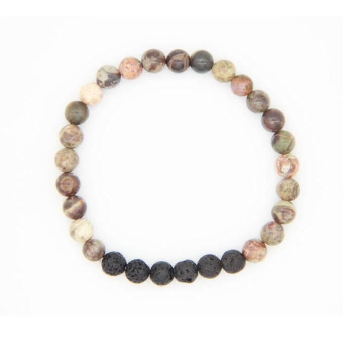 Flower Agate Diffuser Anti Crystal Bracelet - Image 2