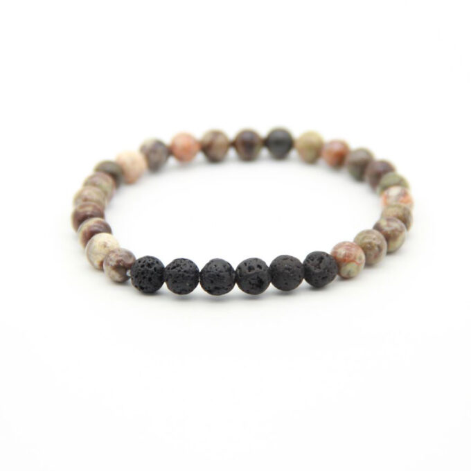 Flower Agate Diffuser Anti Crystal Bracelet