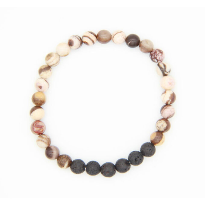 Zebra Gemstone Diffuser Anti Crystal Bracelet - Image 2