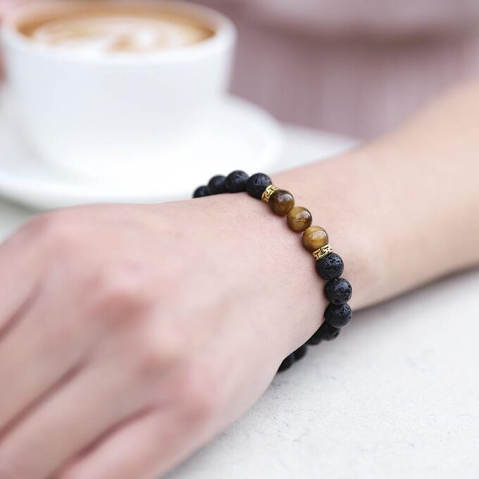 Brown Tiger Eye Diffuser Crystal Bracelet - Image 4