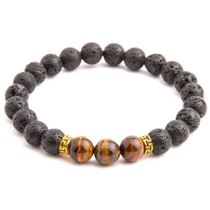 Brown Tiger Eye Diffuser Crystal Bracelet