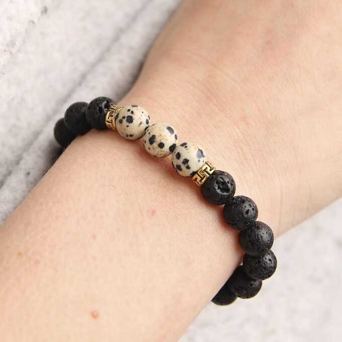 Dalmatian Diffuser Crystal Bracelet - Image 3