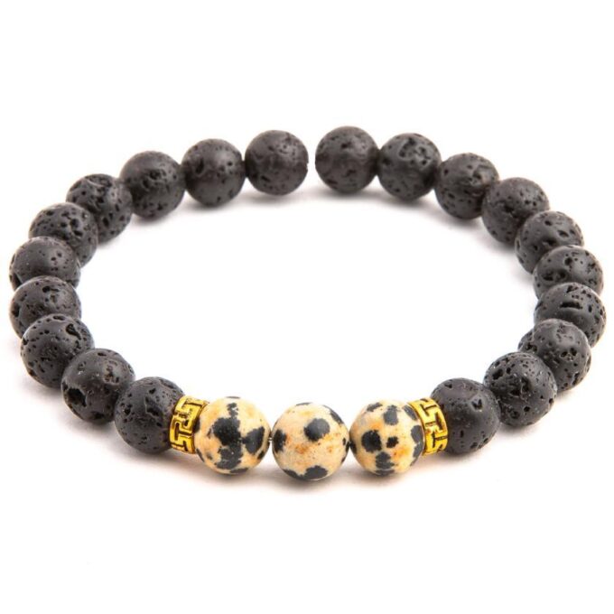 Dalmatian Diffuser Crystal Bracelet