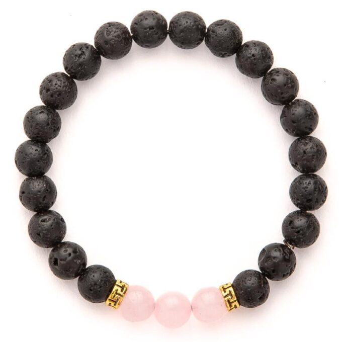 Rose Quartz Diffuser Crystal Bracelet - Image 2