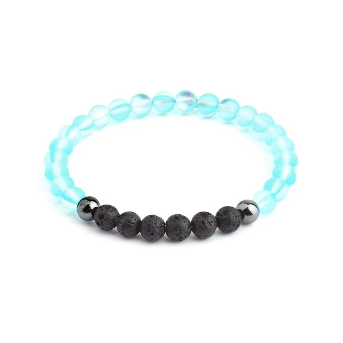 Glow Glass (Blue) Crystal Bracelet