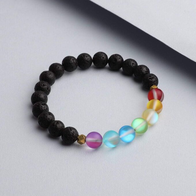 Glow Glass Chakra Crystal Bracelet - Image 2