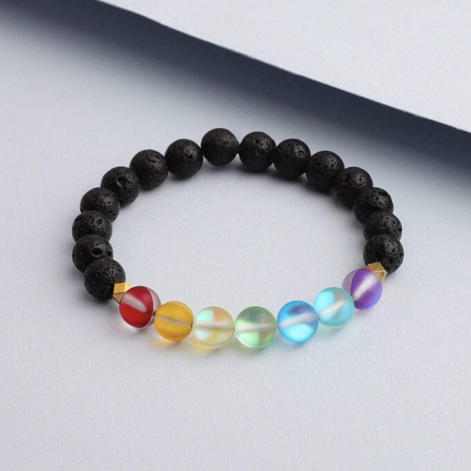 Glow Glass Chakra Crystal Bracelet - Image 3