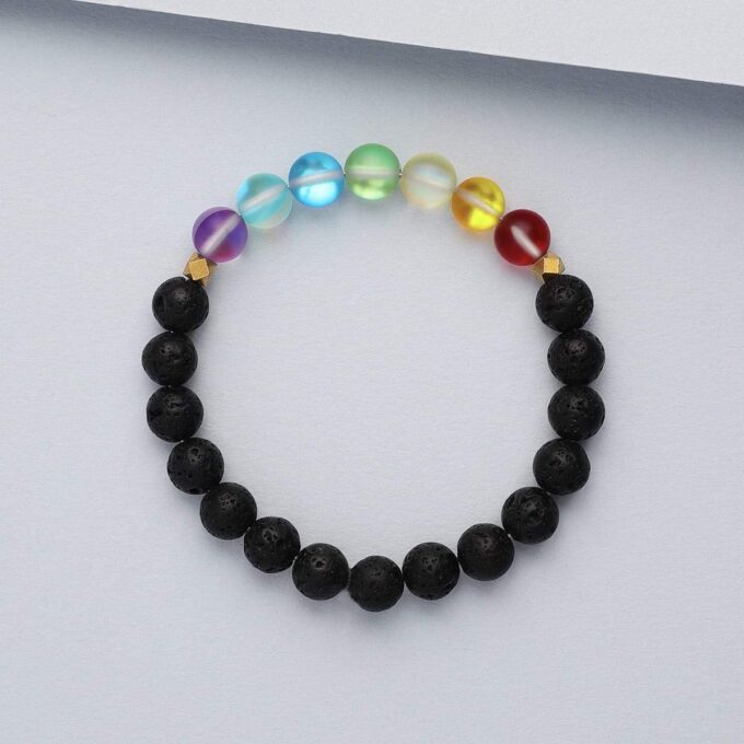 Glow Glass Chakra Crystal Bracelet - Image 4