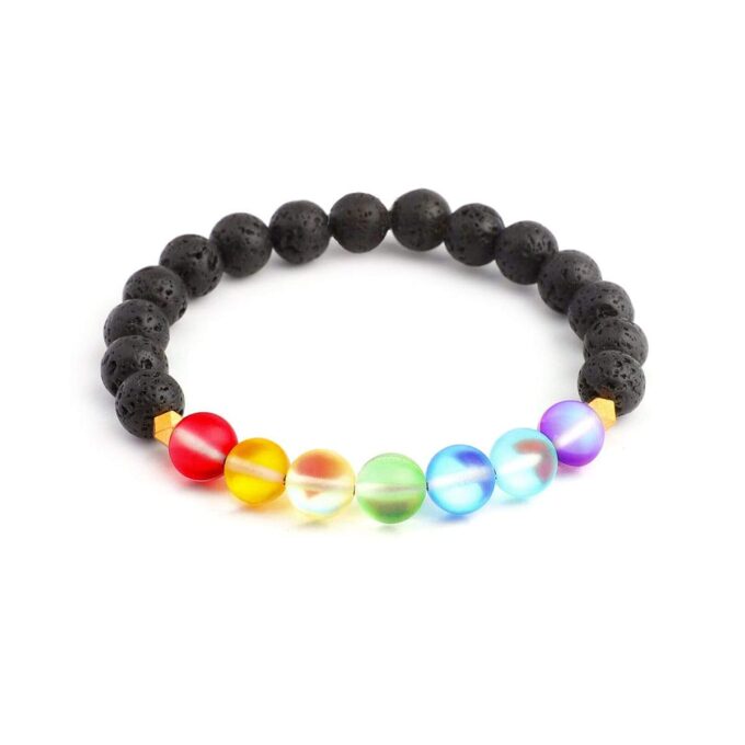 Glow Glass Chakra Crystal Bracelet