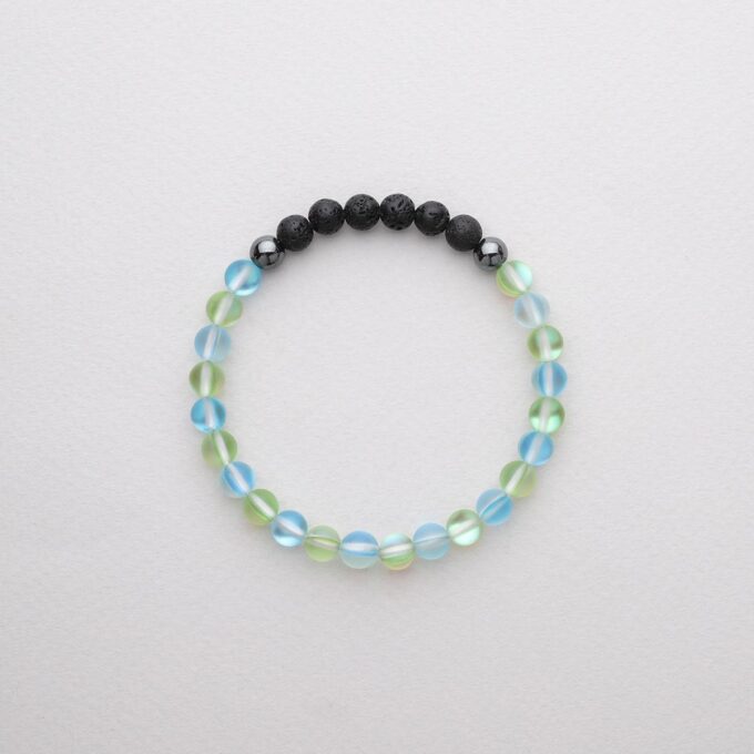 Glow Glass (Green And Blue) Crystal Bracelet - Image 3