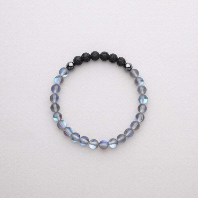 Glow Glass (Grey) Crystal Bracelet - Image 4