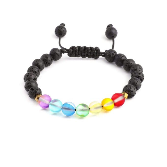 Glow Glass Chakra Kids Adjustable Crystal Bracelet