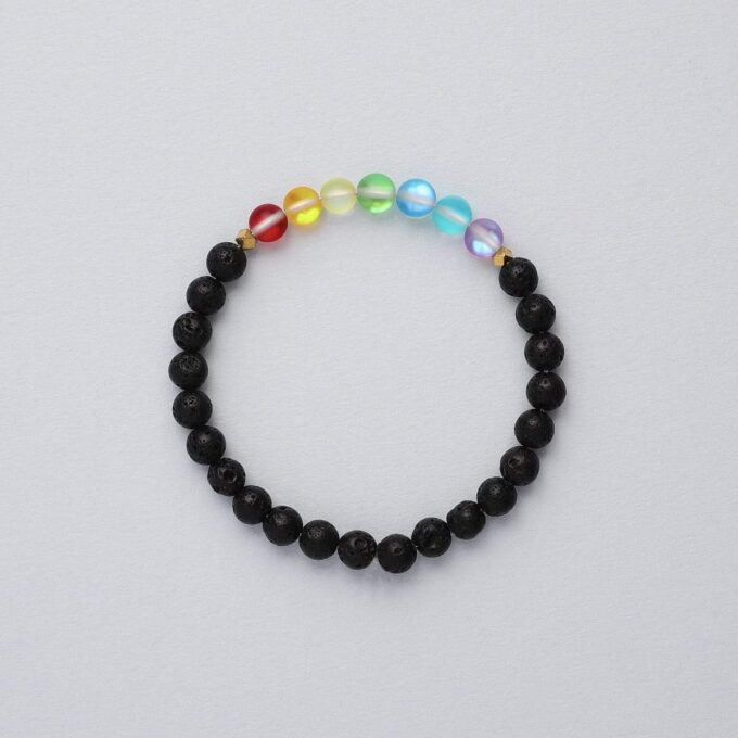 Glow Glass Mini Chakra Crystal Bracelet - Image 4