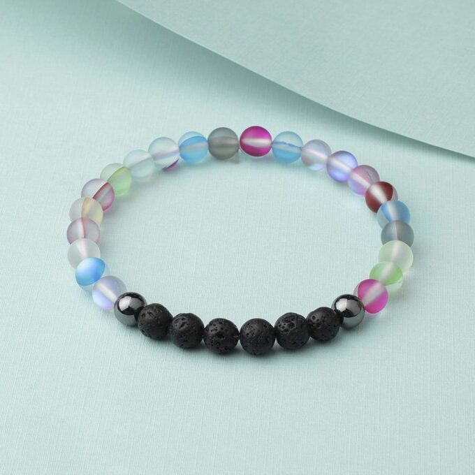 Glow Glass (Rainbow) Crystal Bracelet - Image 2