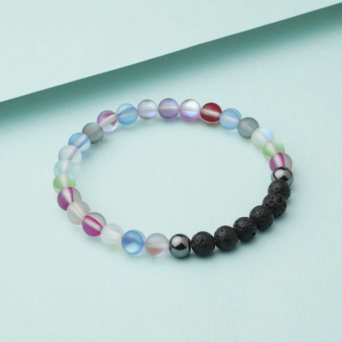 Glow Glass (Rainbow) Crystal Bracelet - Image 3