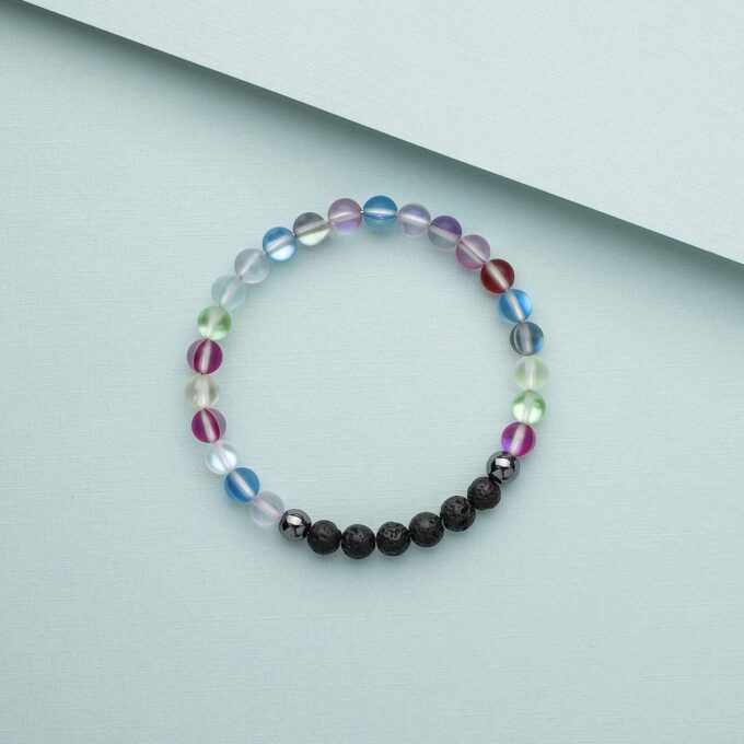 Glow Glass (Rainbow) Crystal Bracelet - Image 4