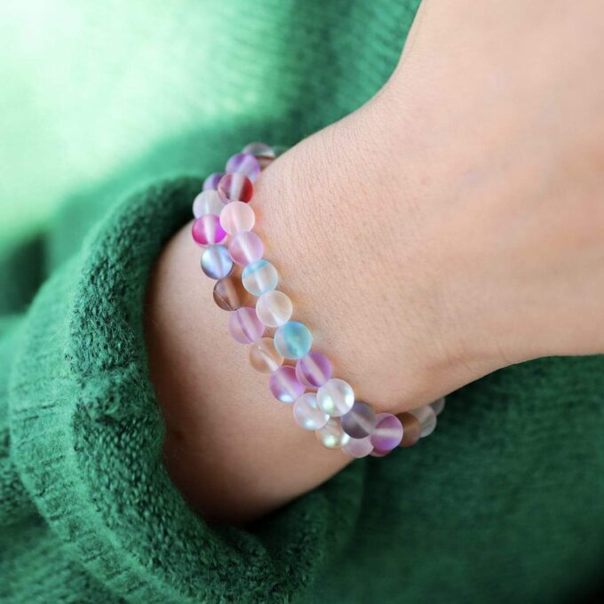 Glow Glass (Rainbow) Crystal Bracelet - Image 5