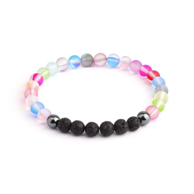 Glow Glass (Rainbow) Crystal Bracelet