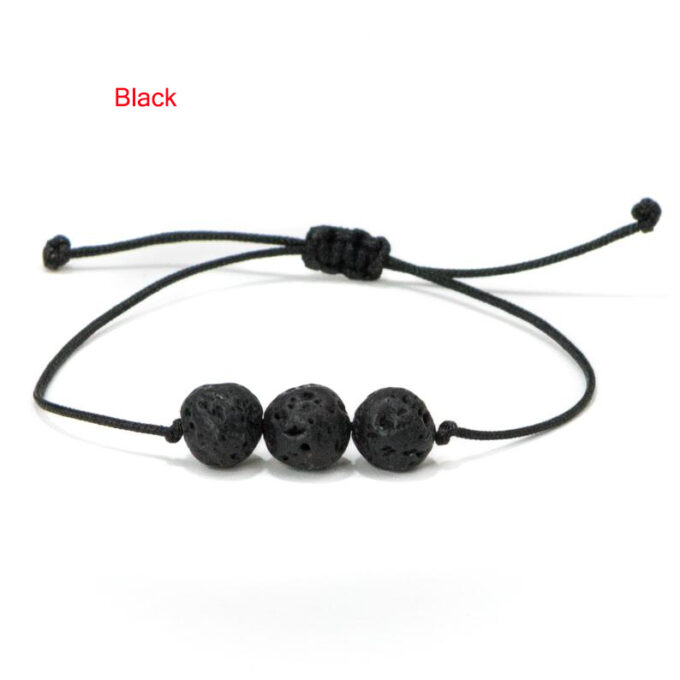 3 Pack Lava Rock Crystal Bracelet - Image 3