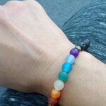 7 Chakra Agate Crystal Bracelet