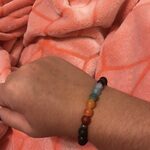 7 Chakra Agate Crystal Bracelet