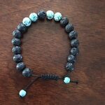 Howlite Stone Crystal Bracelet