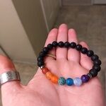 7 Chakra Agate Crystal Bracelet