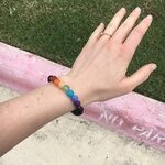 7 Chakra Agate Crystal Bracelet